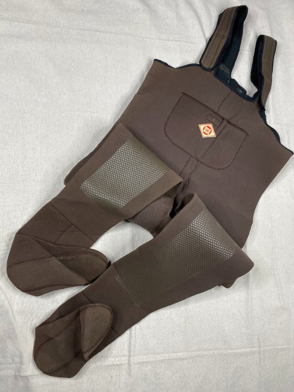 Red Ball Neoprene Chest Waders Footed Brown King MK Adj Hook Loop Strap M Unisex